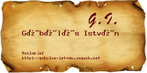 Göbölös István névjegykártya